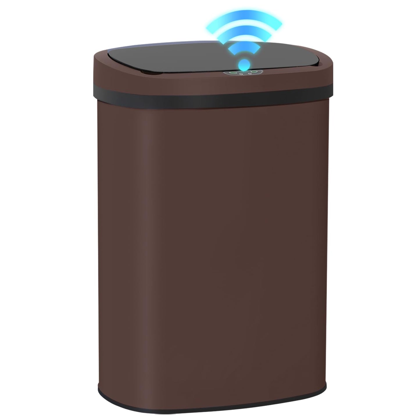 Kitchen Trash Can with Lid, 13 Gallon Automatic Garbage Can for Bathroom Bedroom Home Office 50 Liter Touch Free High-Capacity Brushed Stainless Steel Waste Bin