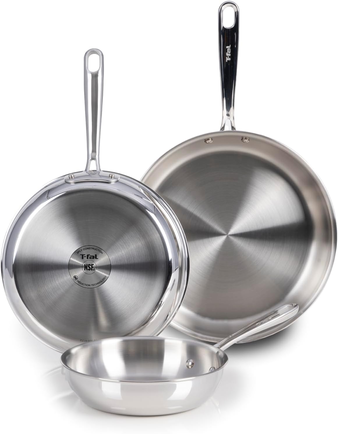 T-fal Signature Nonstick Cookware Set 12 Piece, Oven Broiler Safe 350F, Pots and Pans, Kitchen Cooking Set w/Fry Pans, Saucepans, Saute Pan, Dutch Oven, Griddle, Kitchen, Home, Dishwasher Safe, Black